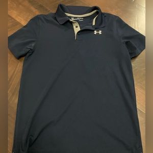 Under Armour navy dress shirt.